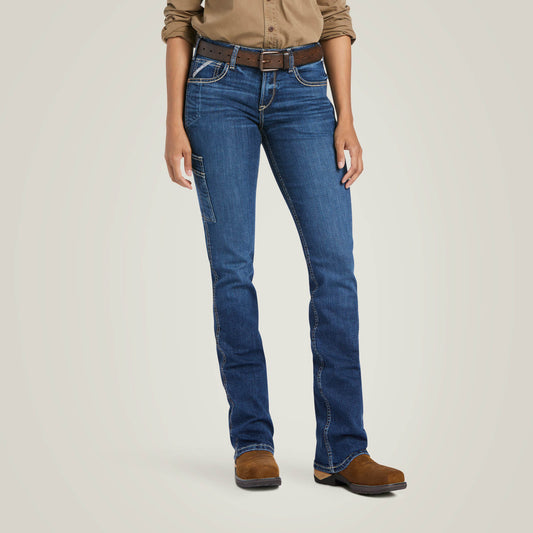 Ariat Women Rebar Work Flex Perfect Rise Riveter Boot Cut Jean