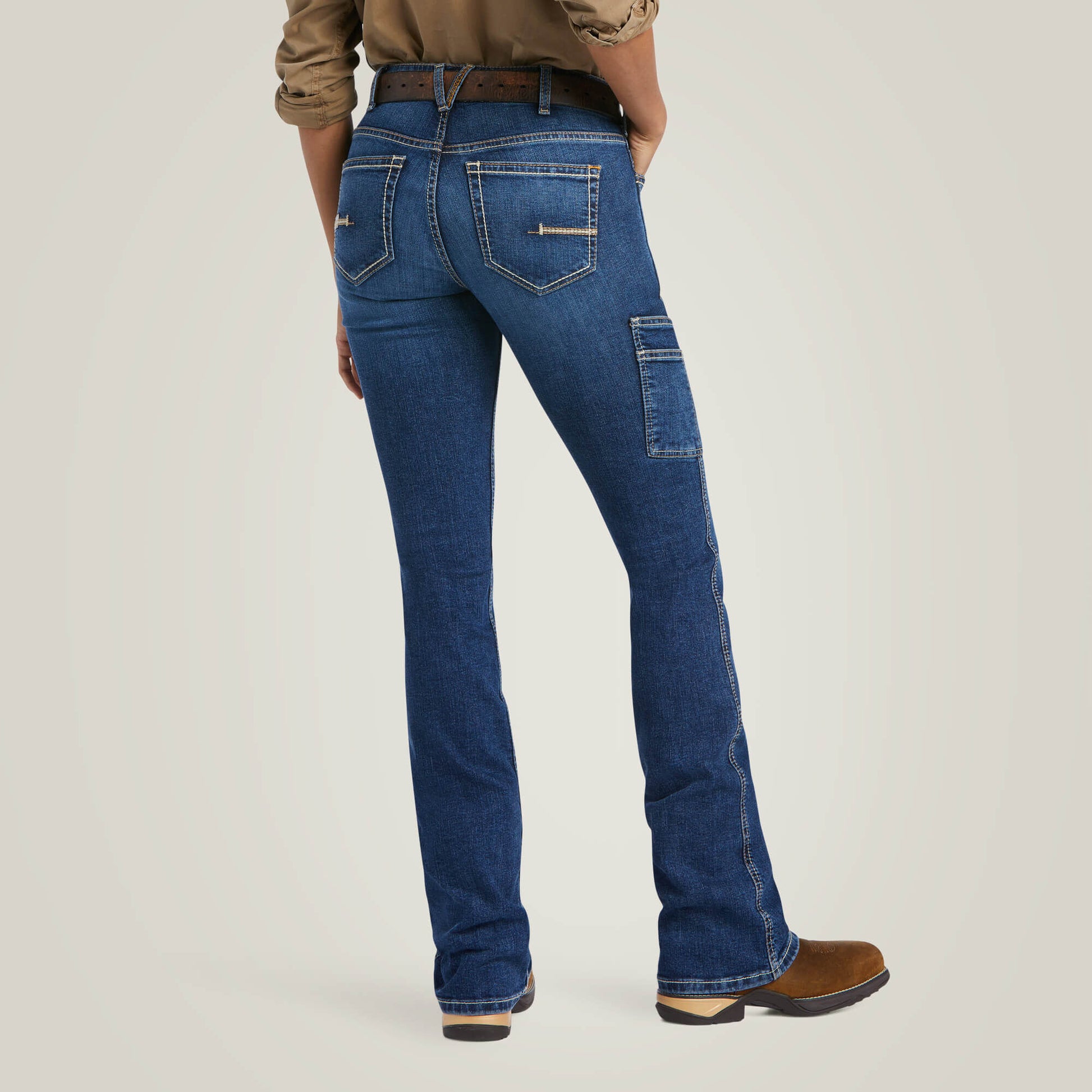 Ariat Women Rebar Work Flex Perfect Rise Riveter Boot Cut Jean