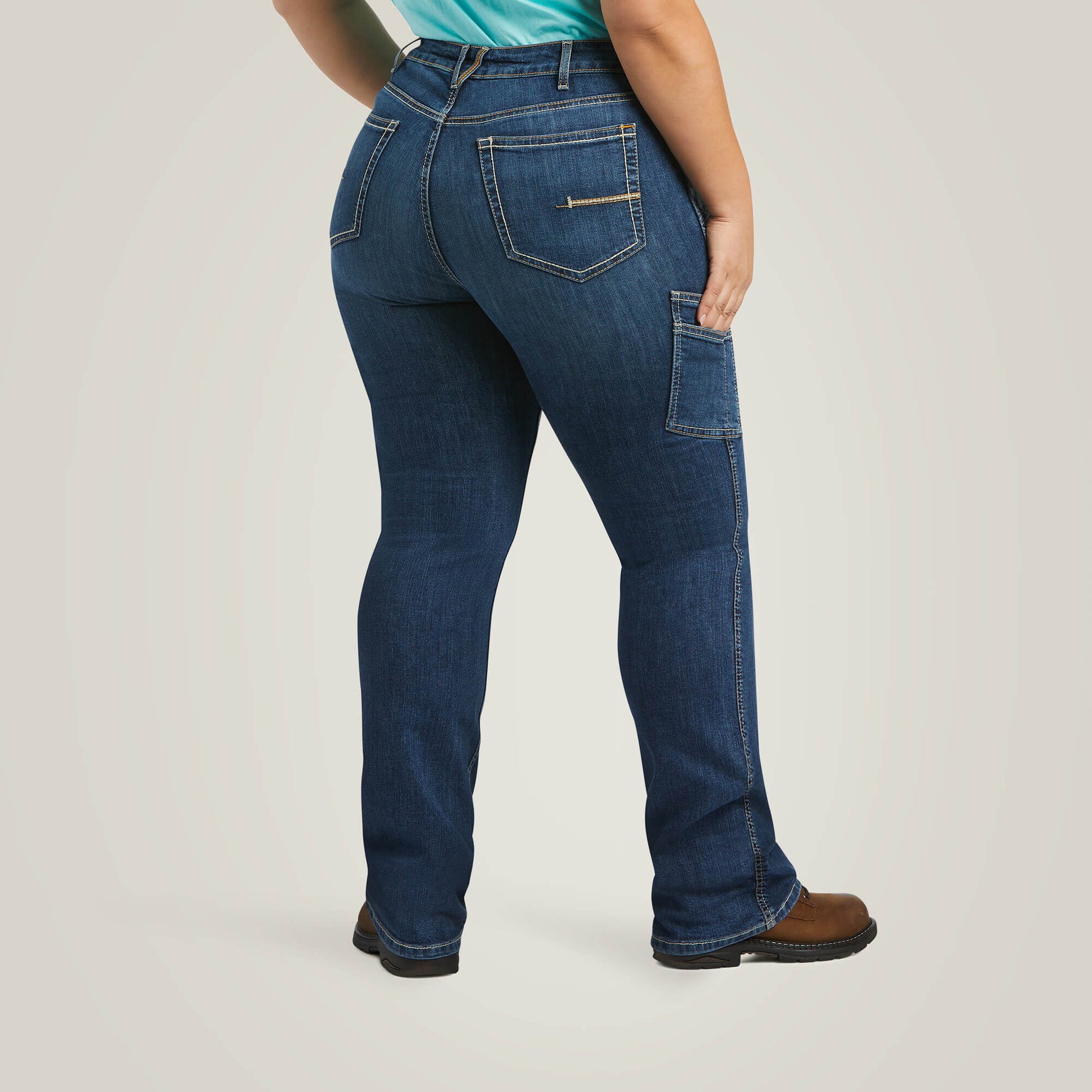 Ariat Women Rebar Work Flex Perfect Rise Riveter Boot Cut Jean