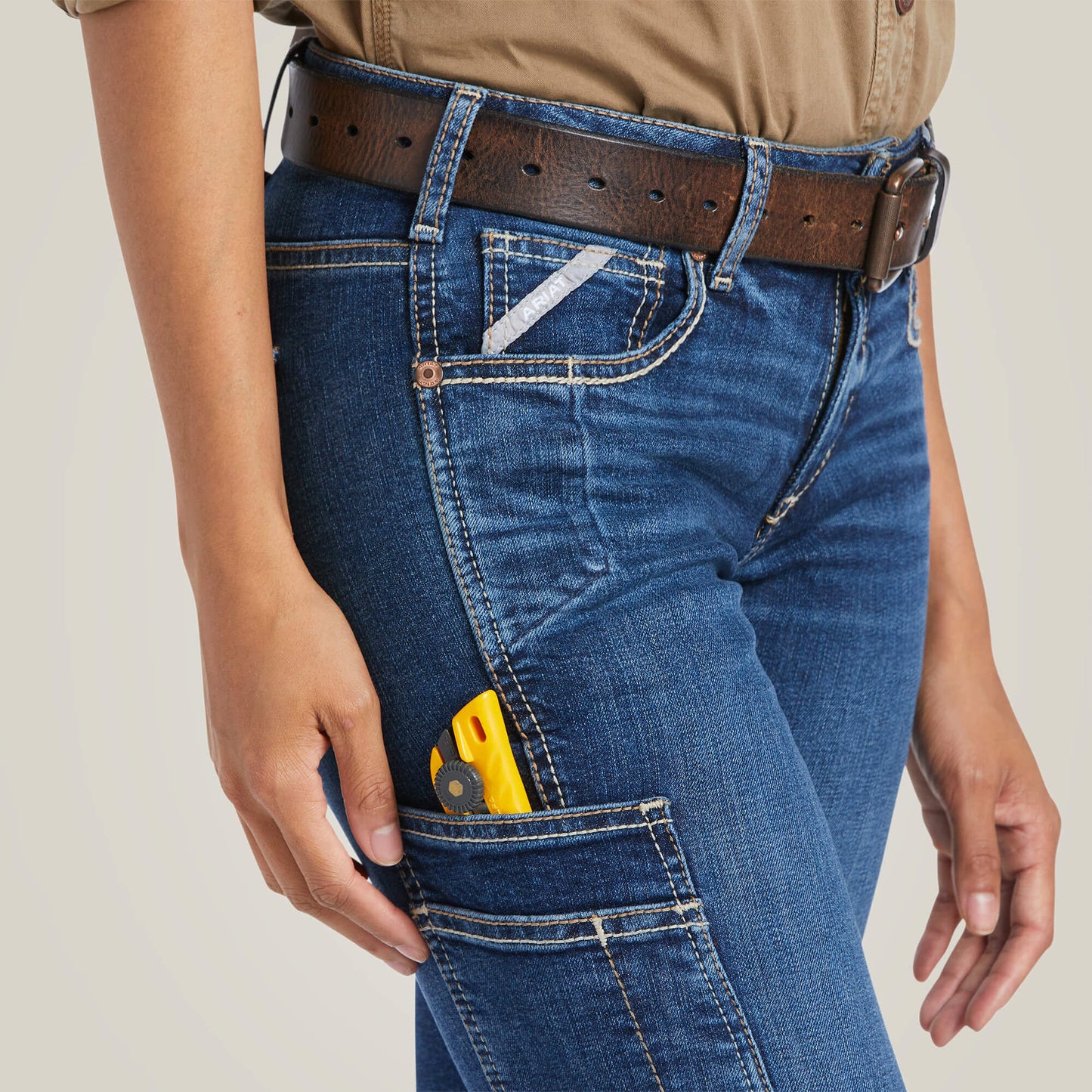 Ariat Women Rebar Work Flex Perfect Rise Riveter Boot Cut Jean
