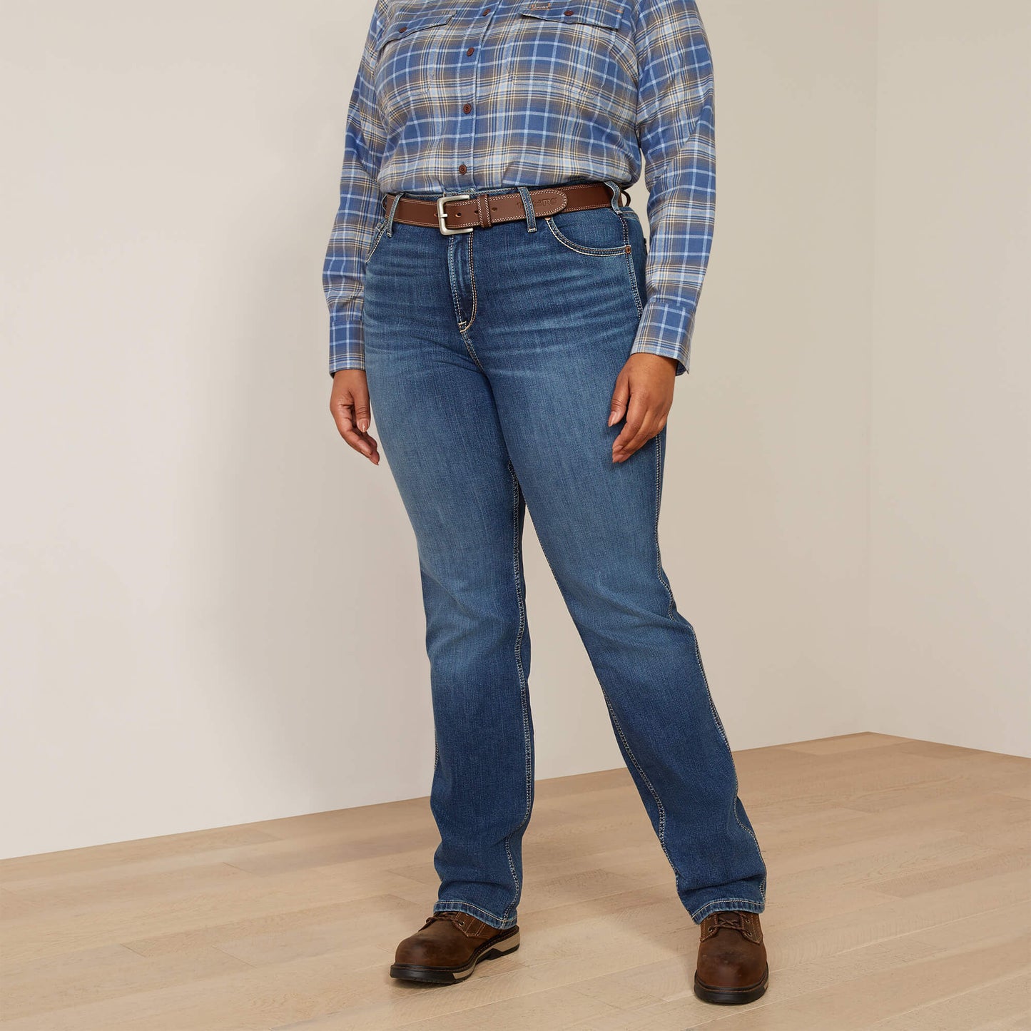 Ariat Women Rebar High Rise Riveter Straight Jean
