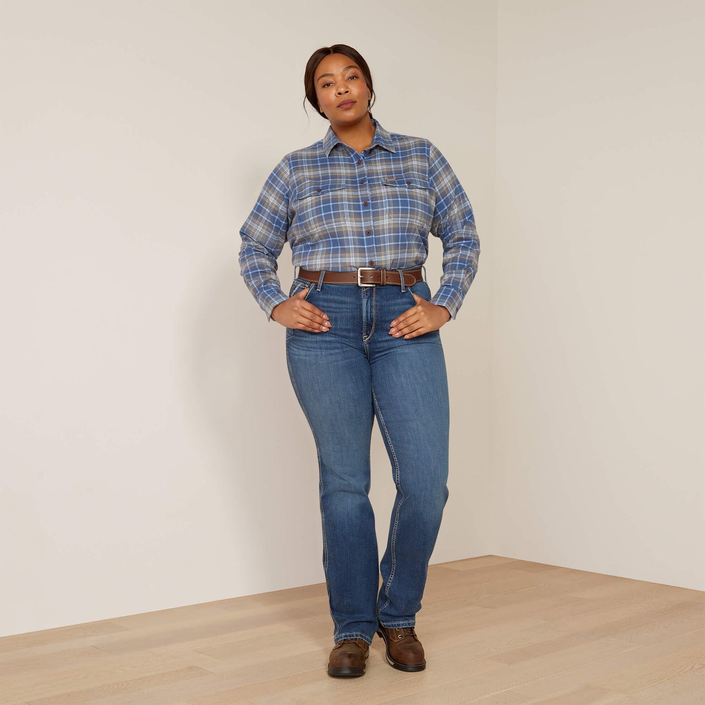 Ariat Women Rebar High Rise Riveter Straight Jean