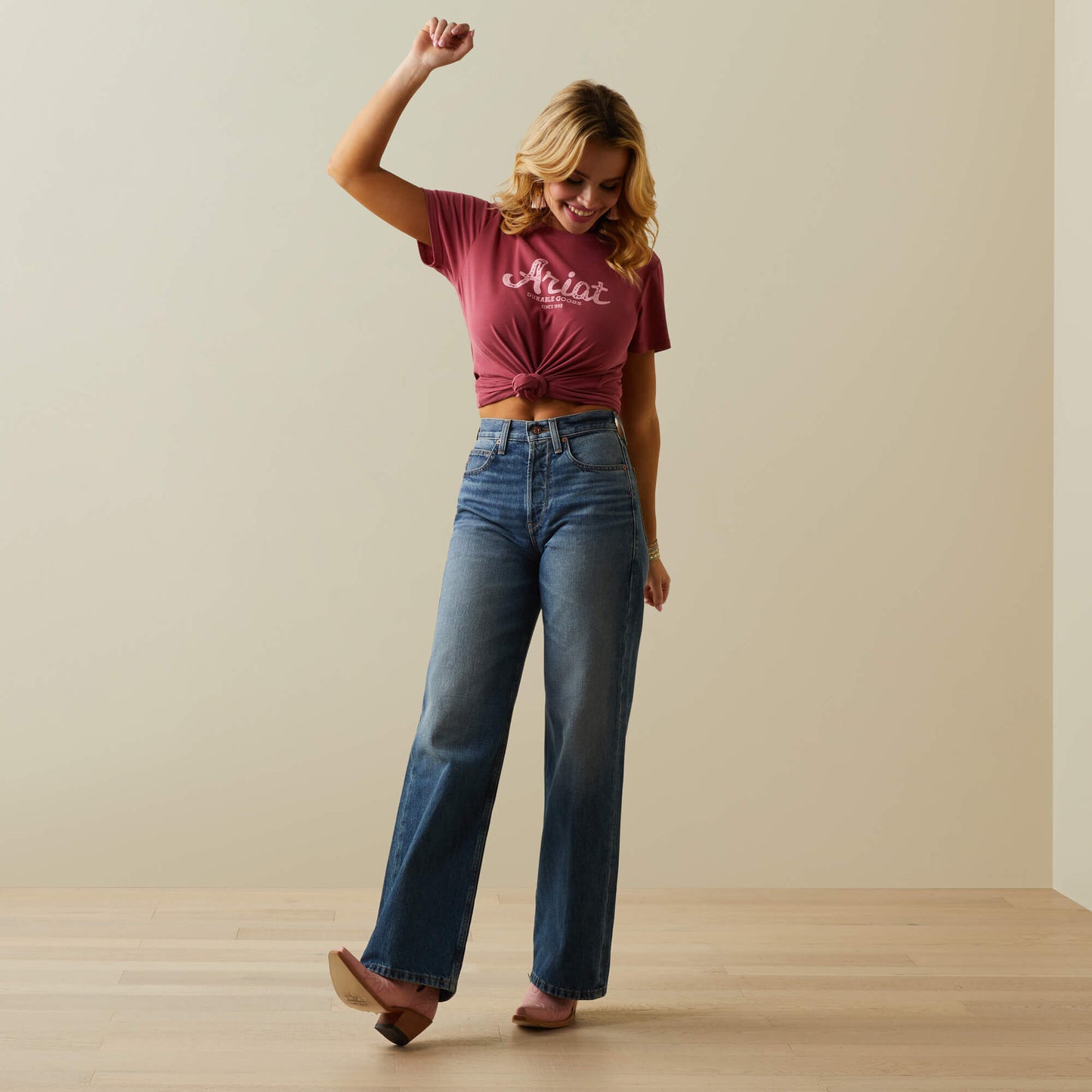 Ariat Women|Trends Ultra High Rise Tomboy Wide Jean