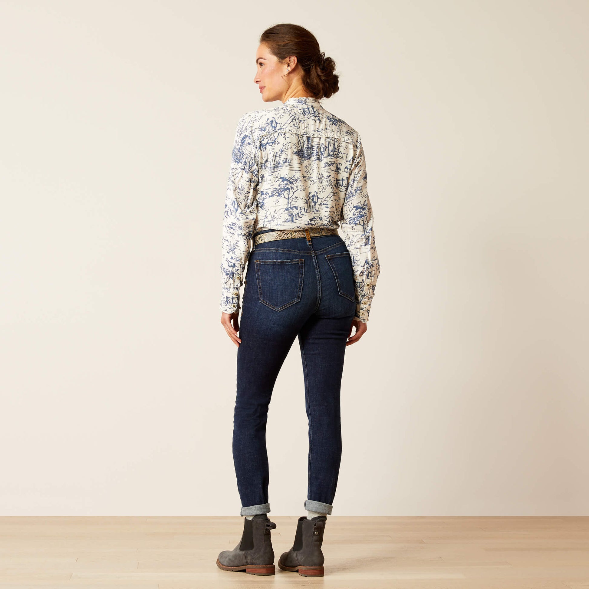 Ariat Women High Rise Bridle Skinny Jeans