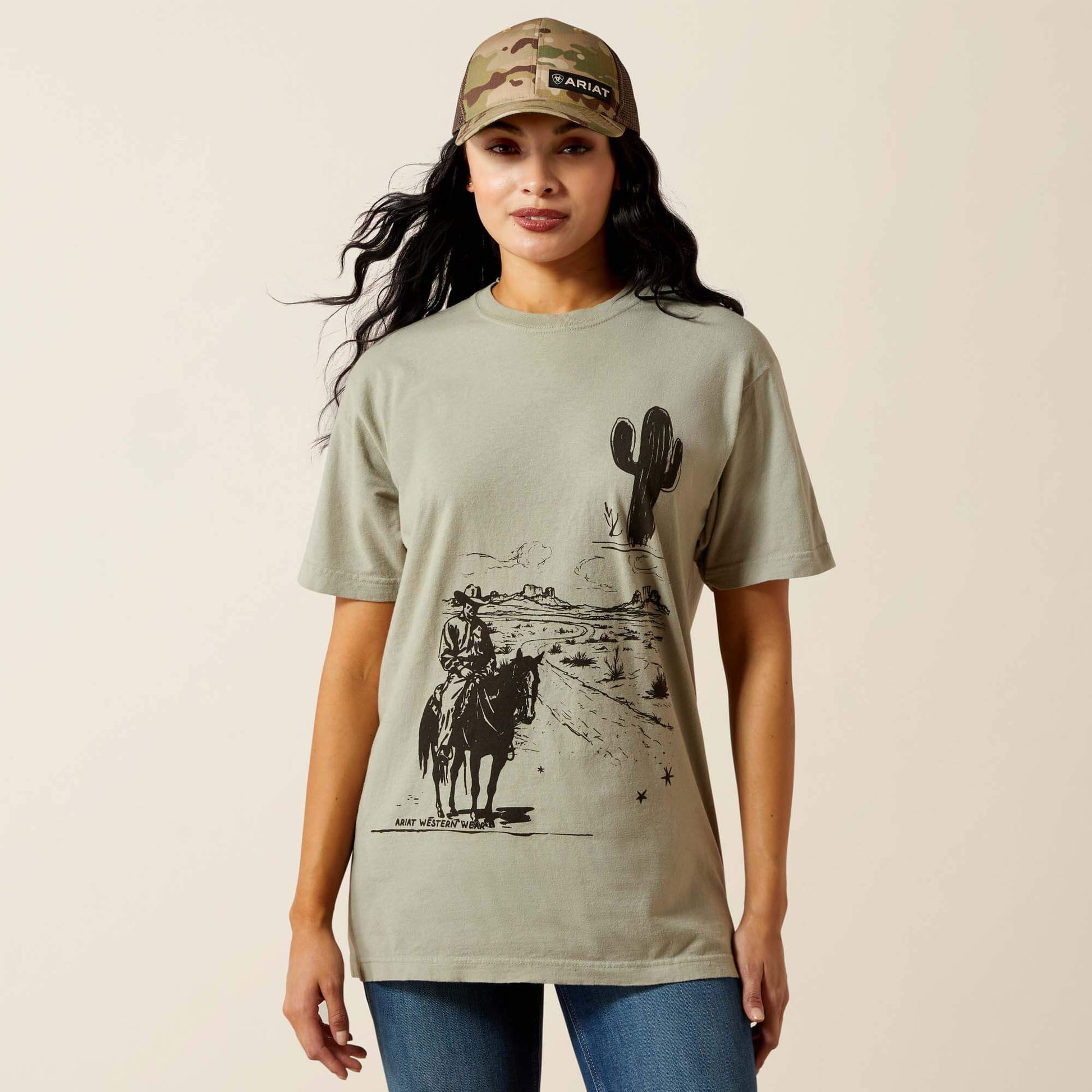 Ariat Women Ariat Sketchy Cowboy T-Shirt