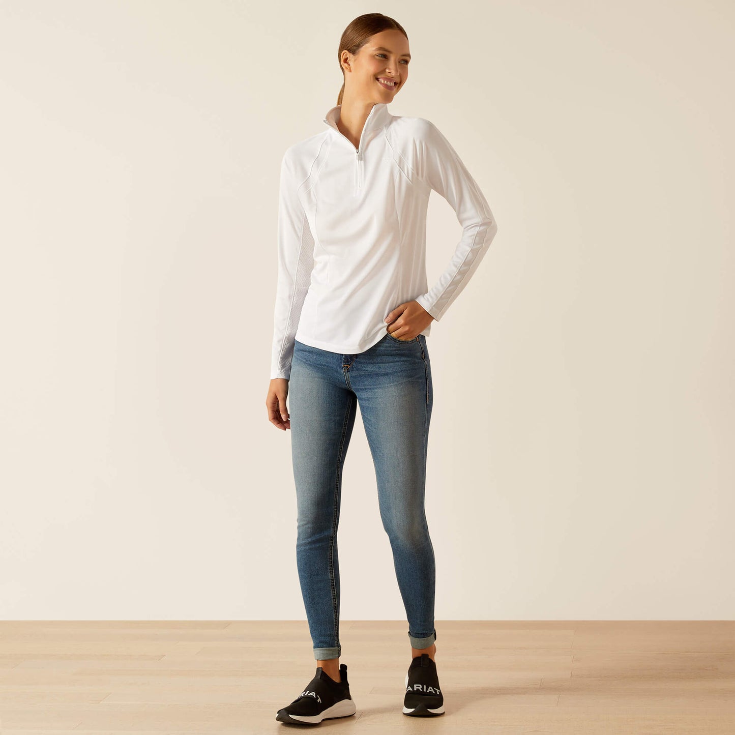 Ariat Women|Trends Sunstopper 3.0 1/4 Zip Baselayer