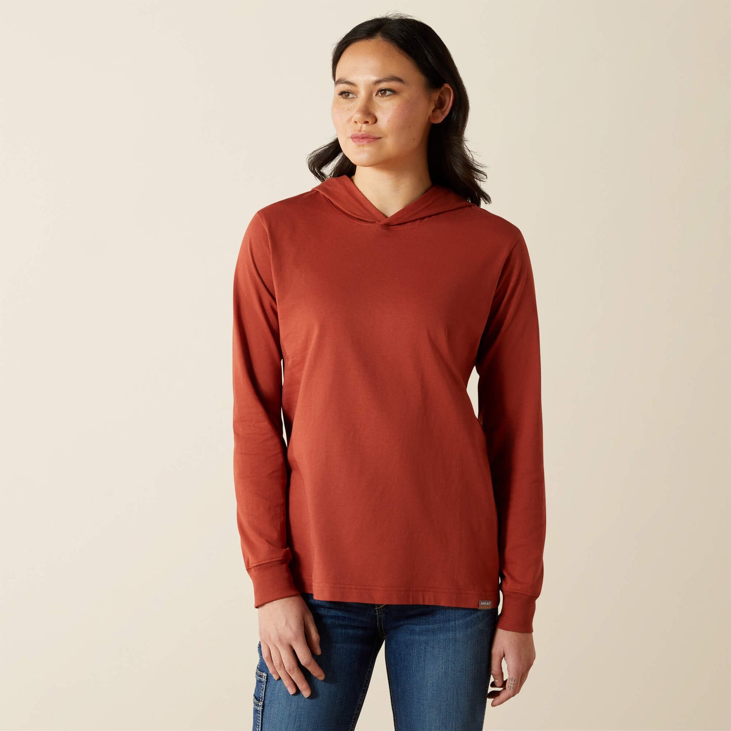 Ariat Women Rebar Cotton Strong Hooded T-Shirt