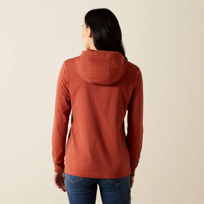 Ariat Women Rebar Cotton Strong Hooded T-Shirt