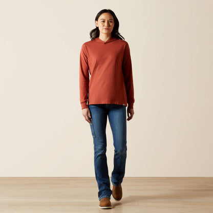 Ariat Women Rebar Cotton Strong Hooded T-Shirt