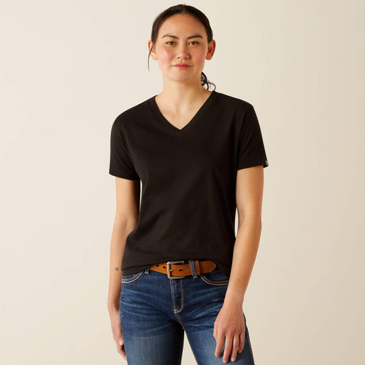 Ariat Women Rebar Cotton Strong Standard V-Neck T-Shirt