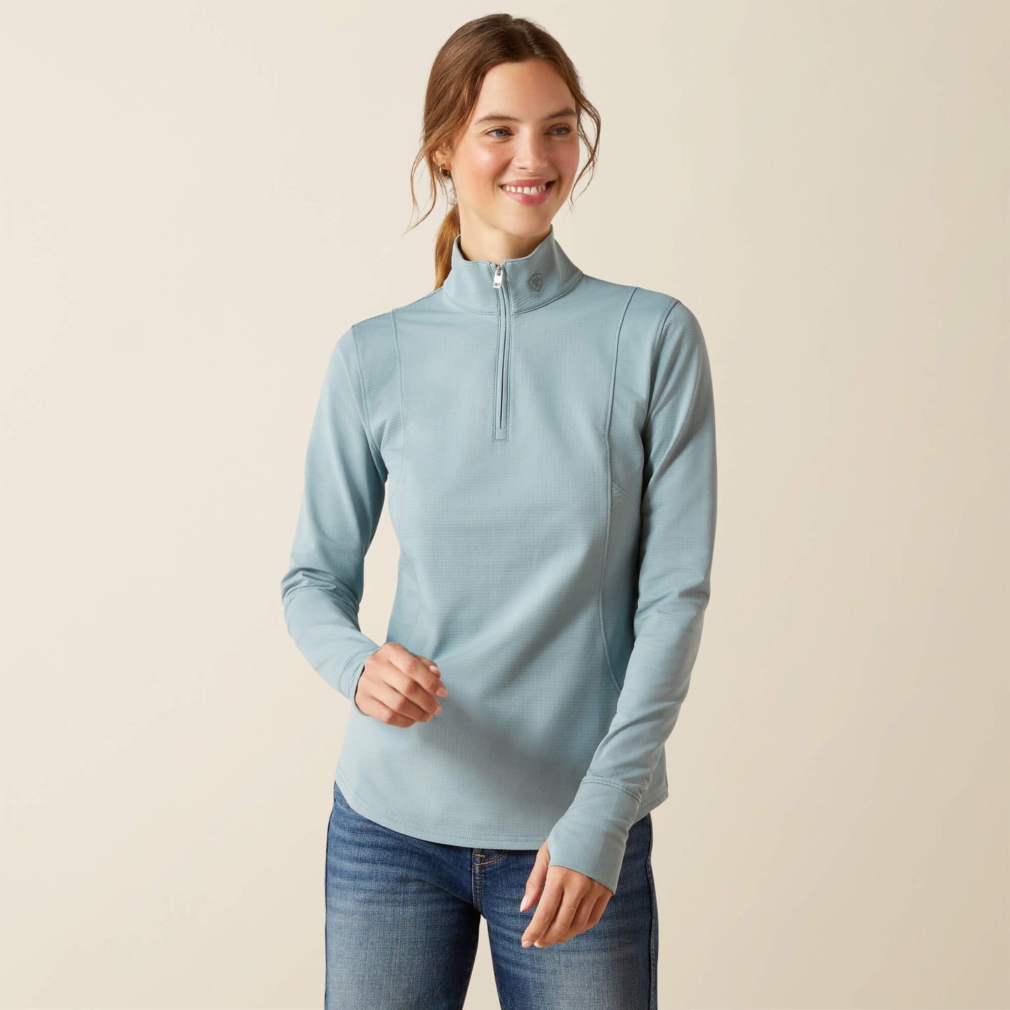 Ariat Women Gridwork 2.0 1/4 Zip Baselayer