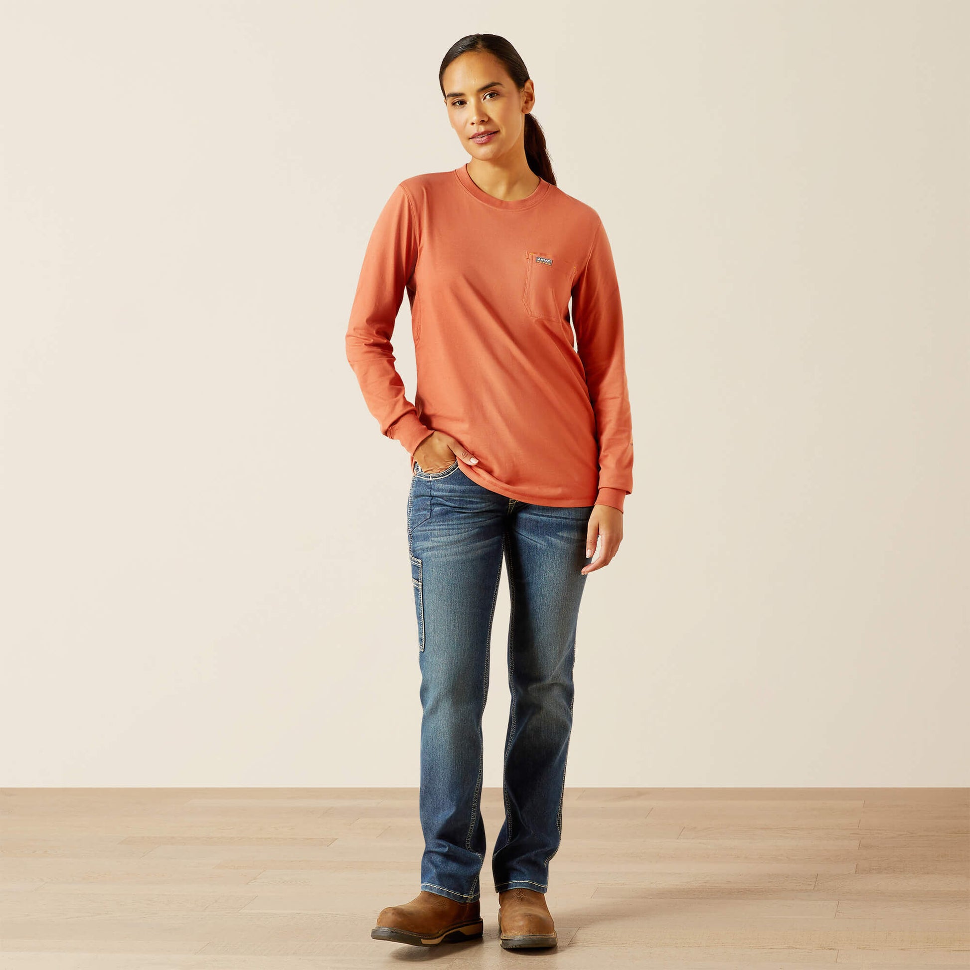 Ariat Women Rebar Workman Logo T-Shirt