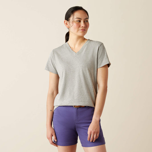 Ariat Women Rebar Cotton Strong Standard V-Neck T-Shirt