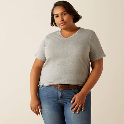 Ariat Women Rebar Cotton Strong Standard V-Neck T-Shirt