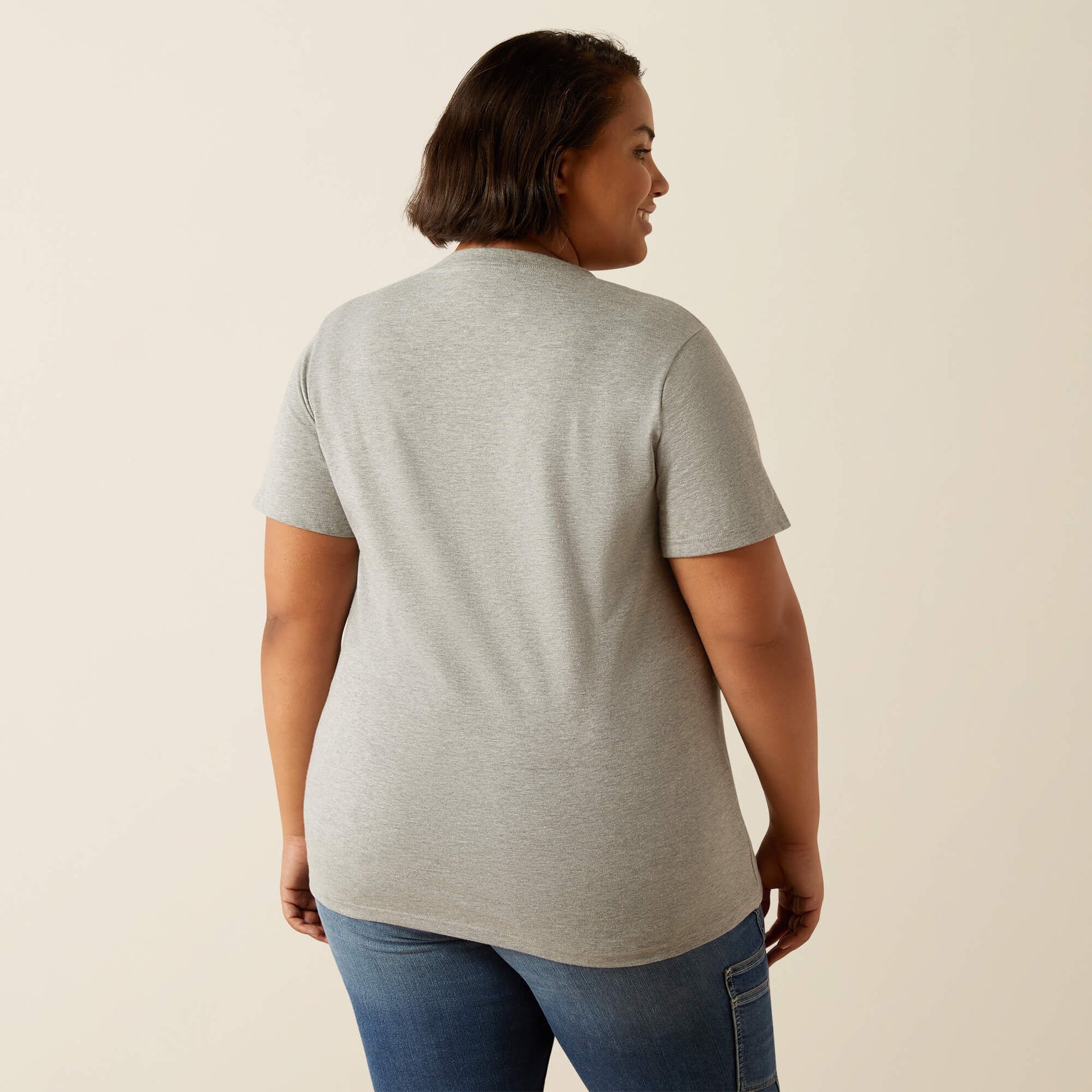 Ariat Women Rebar Cotton Strong Standard V-Neck T-Shirt