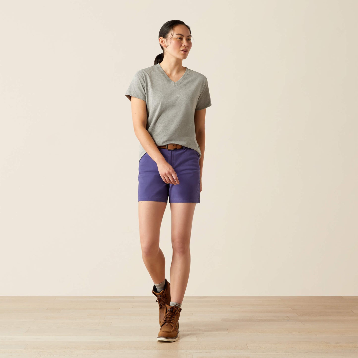 Ariat Women Rebar Cotton Strong Standard V-Neck T-Shirt