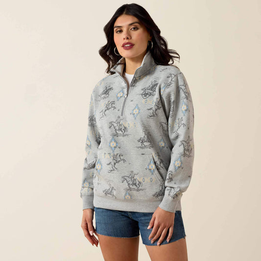 Ariat Women Sapphire 1/2 Zip Sweatshirt