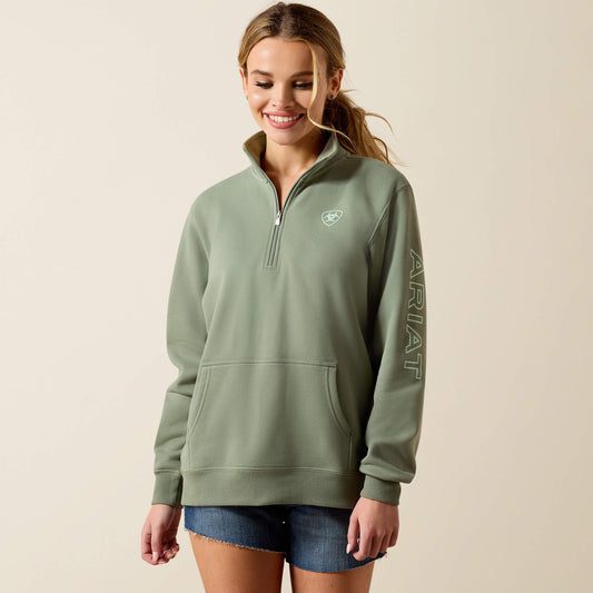 Ariat Women Foundation Logo 1/2 Zip Sweatshirt