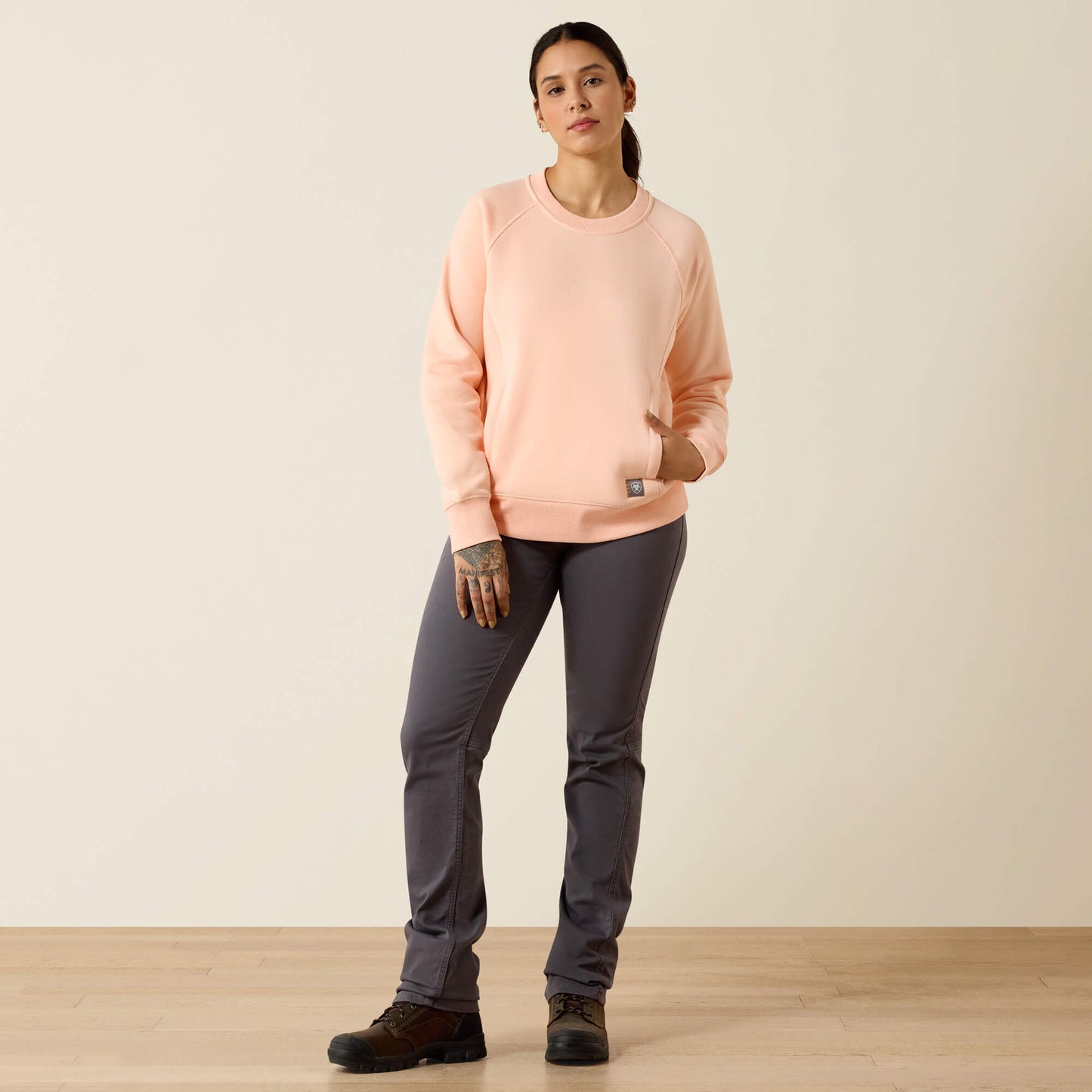 Ariat Women Rebar Lightweight Fleece Sweatshirt