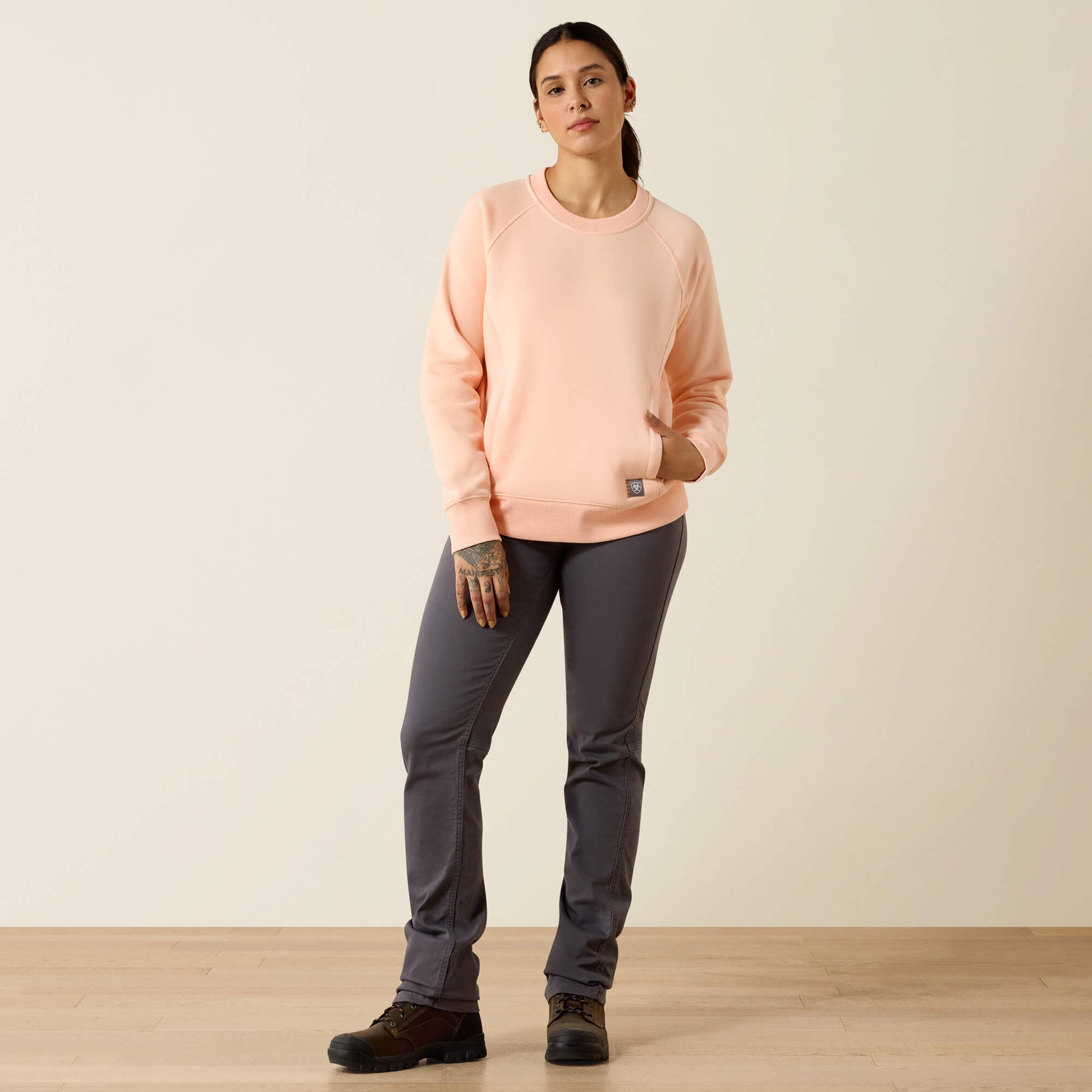 Ariat Women Rebar Lightweight Fleece Sweatshirt