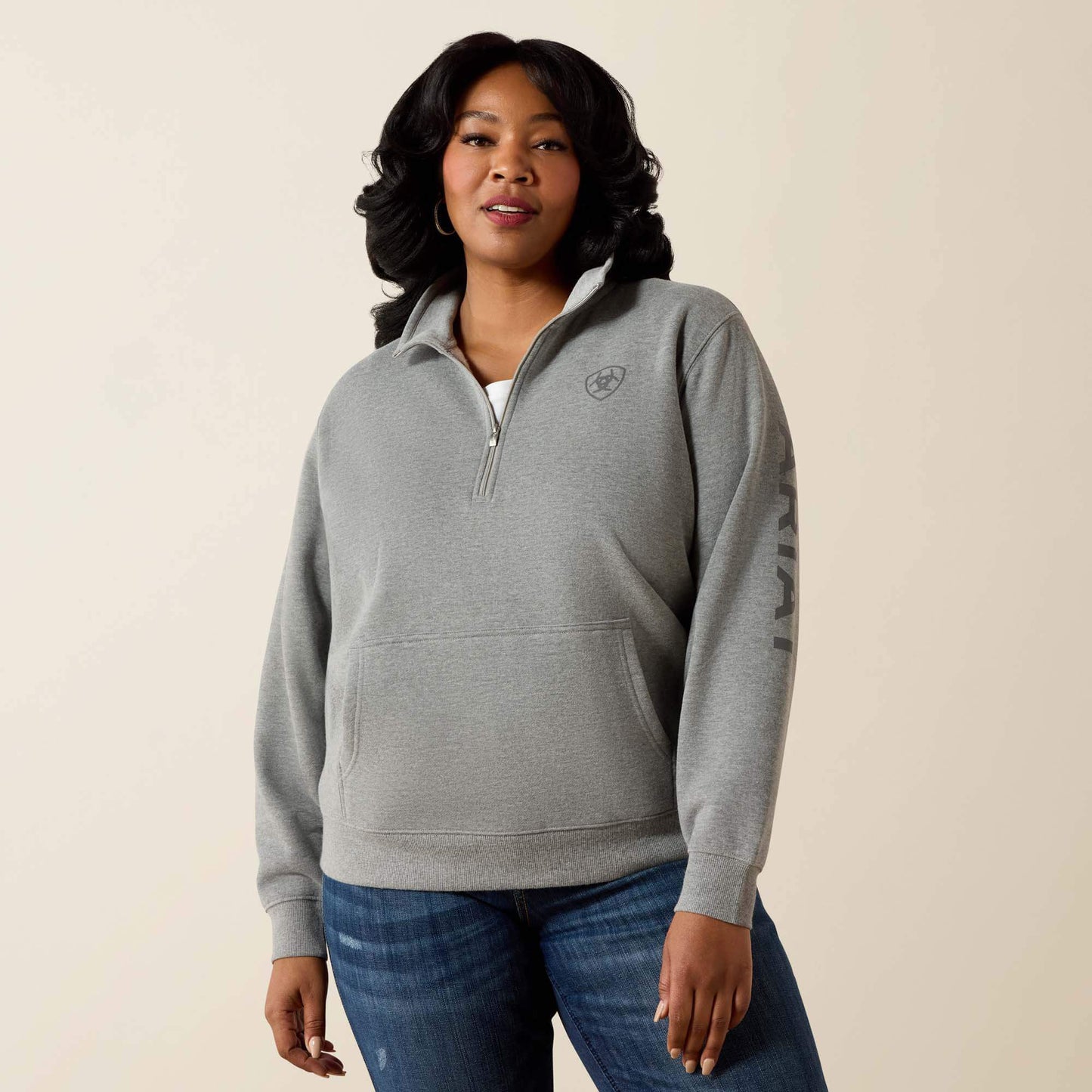 Ariat Women Foundation Logo 1/2 Zip Sweatshirt