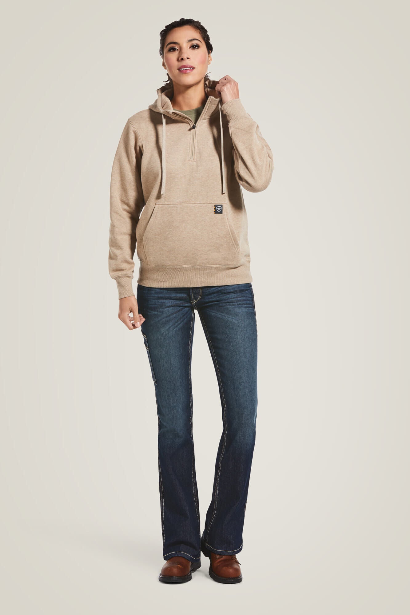 Ariat Women Rebar Skill Set 1/2 Zip Hoodie