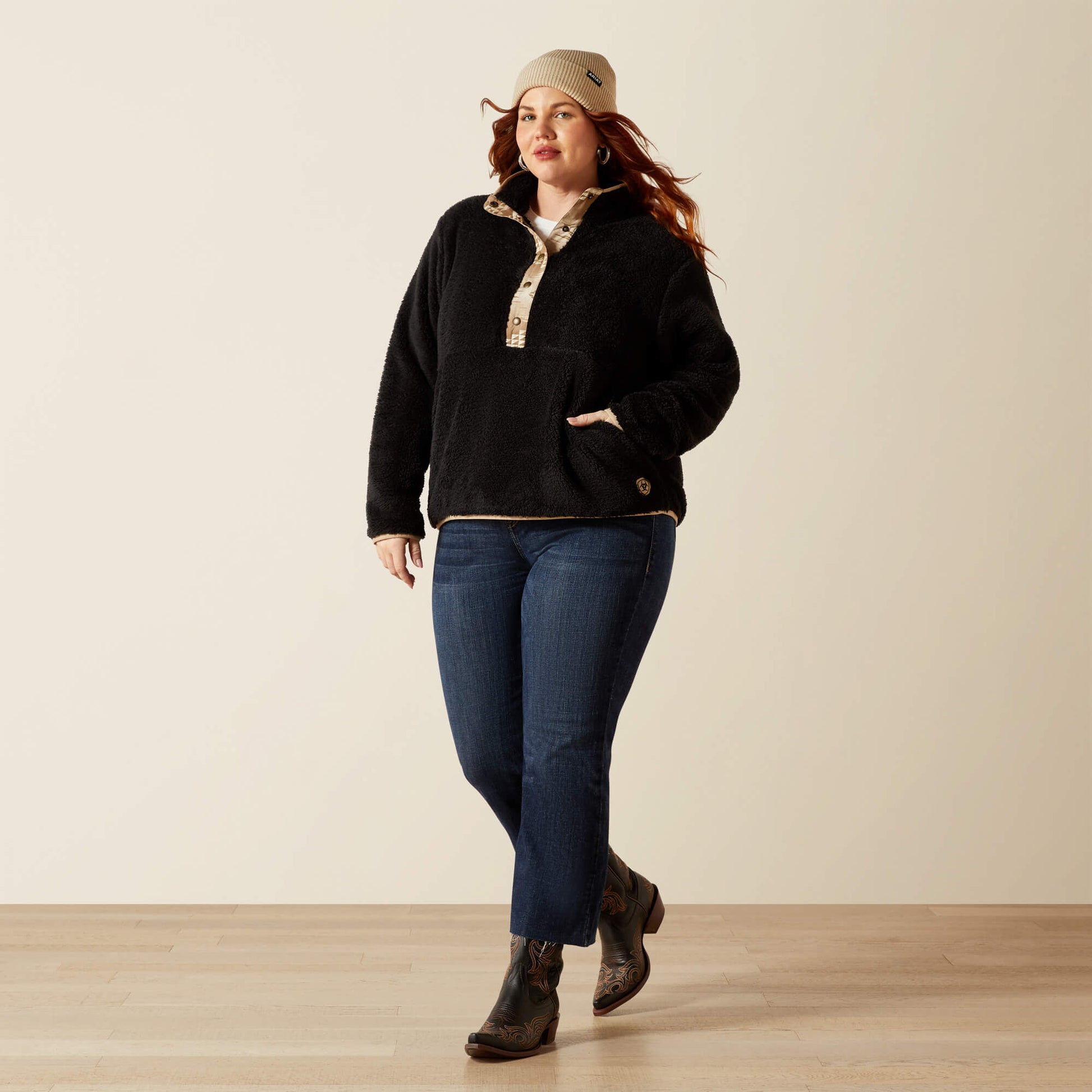 Ariat Women Berber Snap Front Sweatshirt