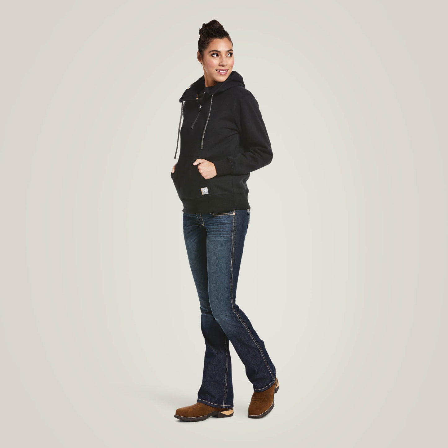 Ariat Women Rebar Skill Set 1/2 Zip Hoodie