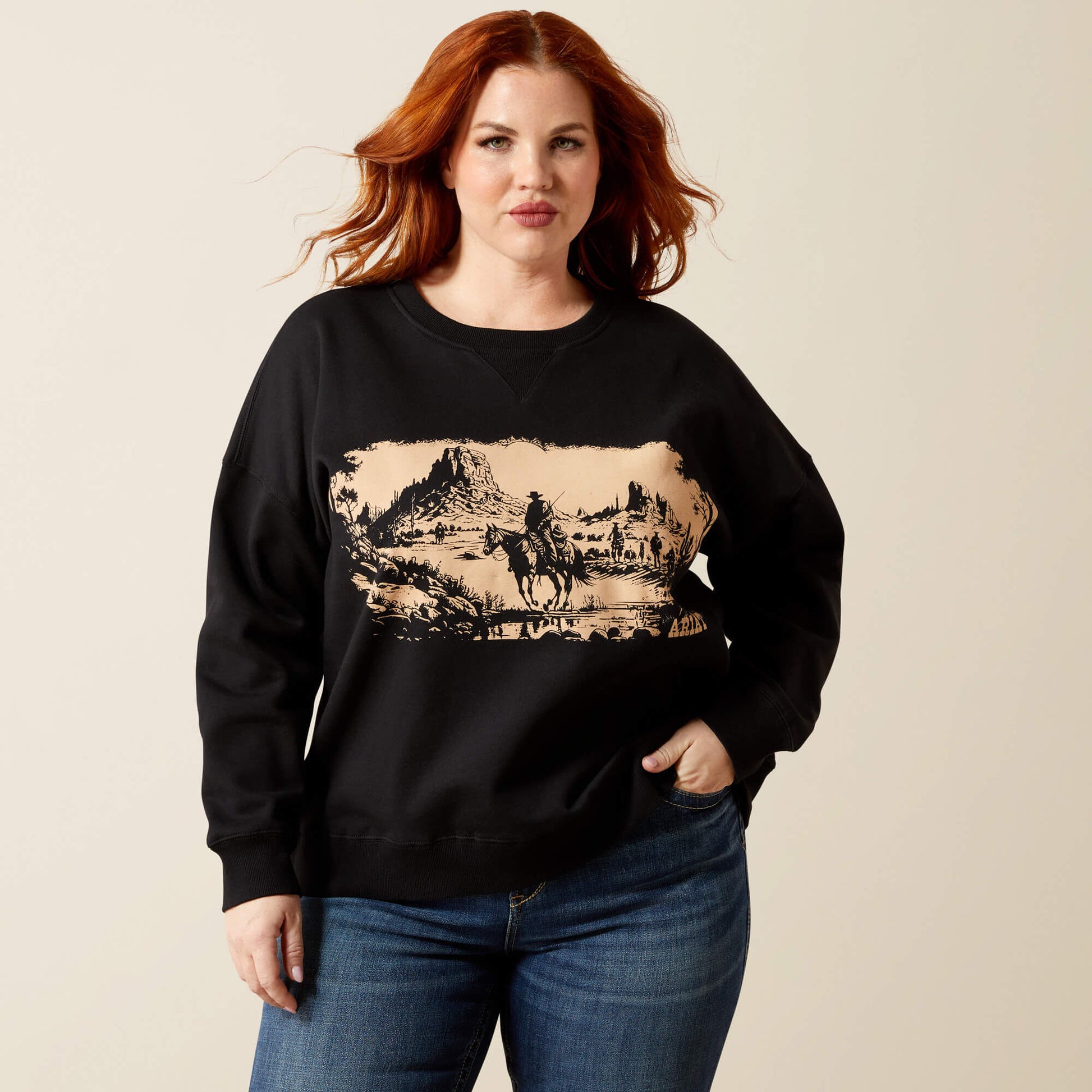 Ariat Women Outlaw Oversized Sweatshirt