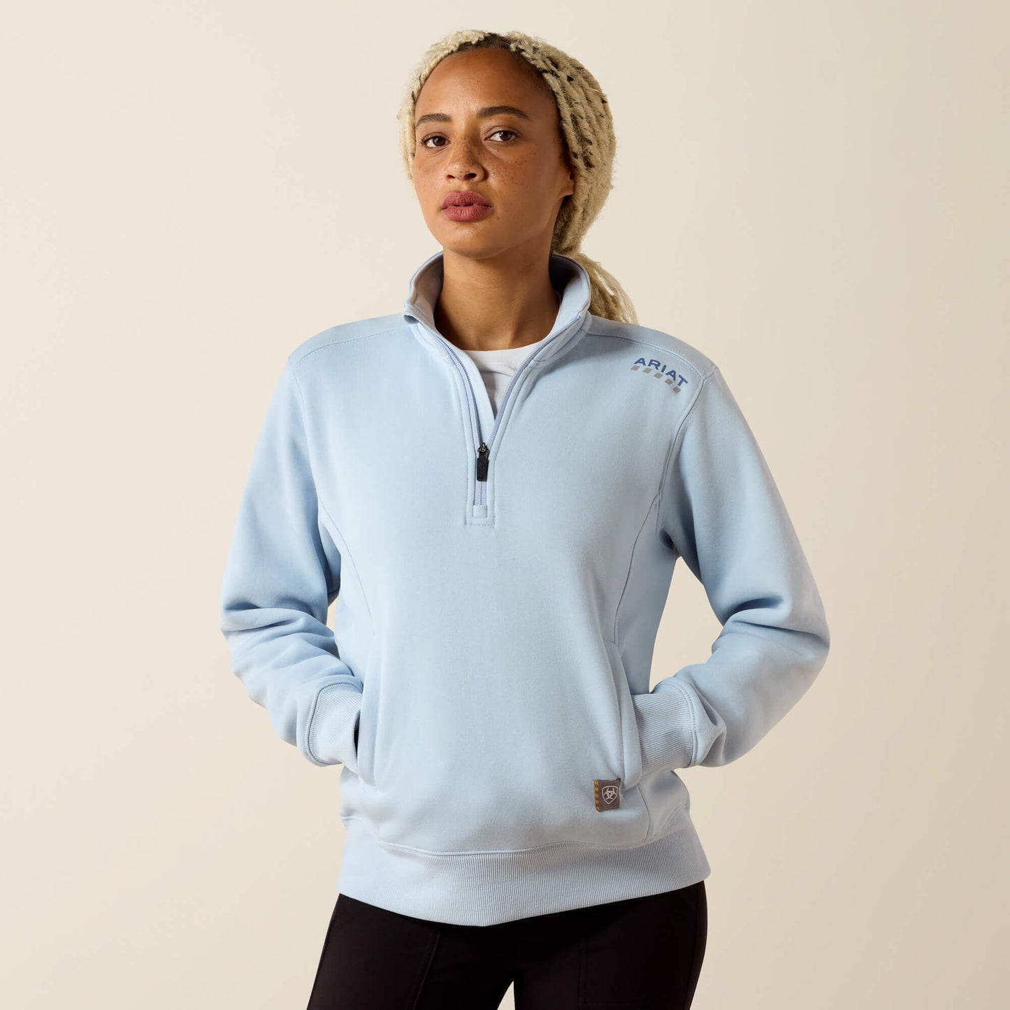 Ariat Women Rebar Lightweight Mock 1/2 Zip Sweatshirt