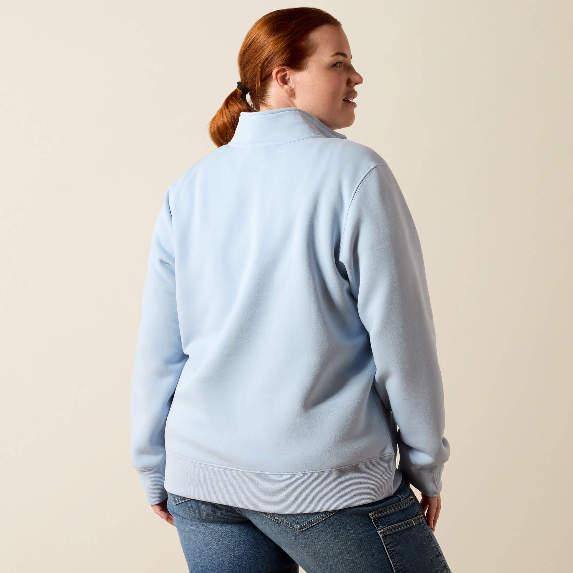 Ariat Women Rebar Lightweight Mock 1/2 Zip Sweatshirt