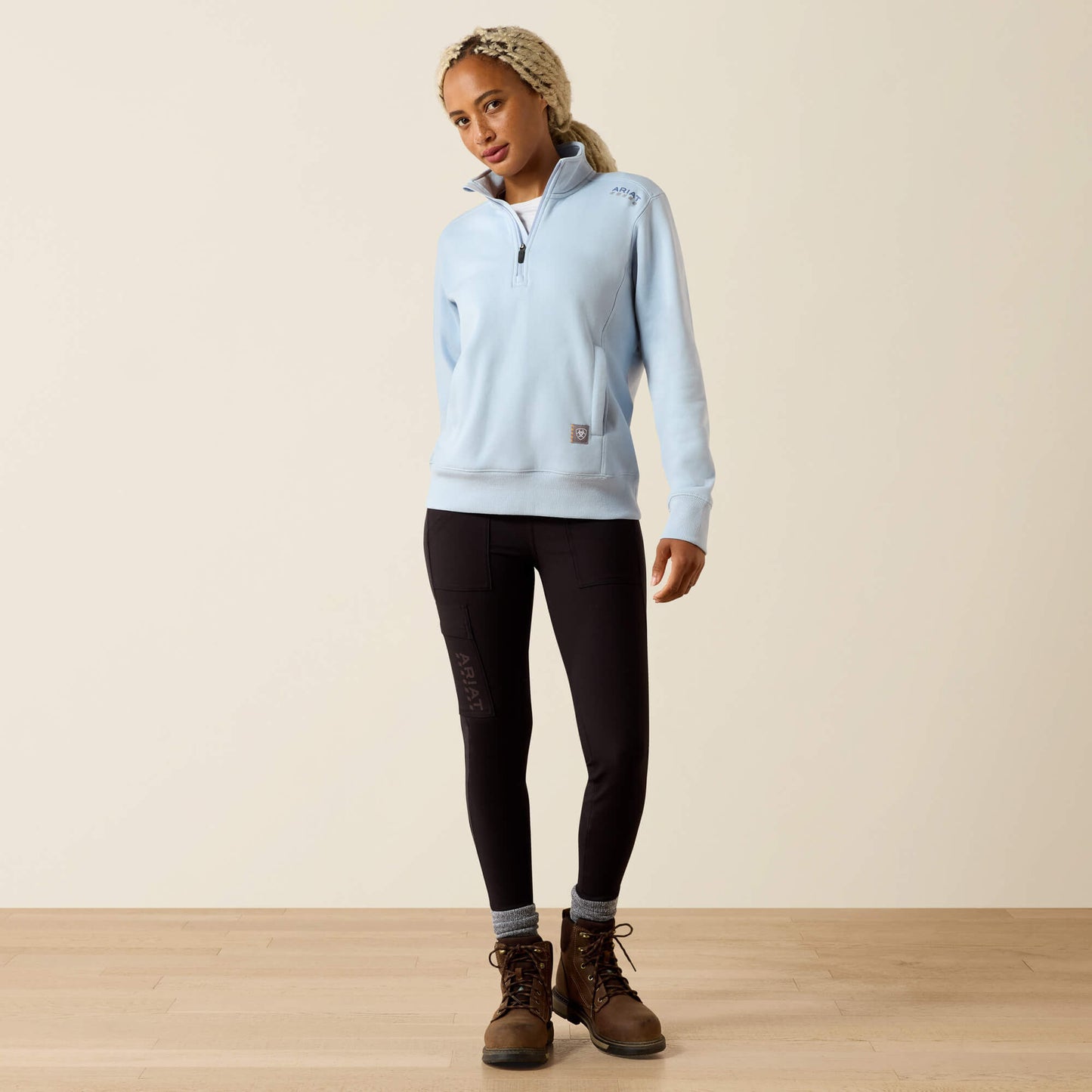 Ariat Women Rebar Lightweight Mock 1/2 Zip Sweatshirt