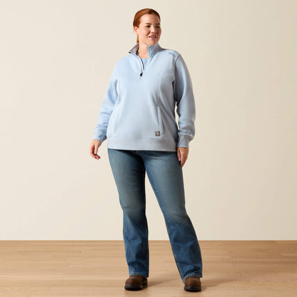Ariat Women Rebar Lightweight Mock 1/2 Zip Sweatshirt