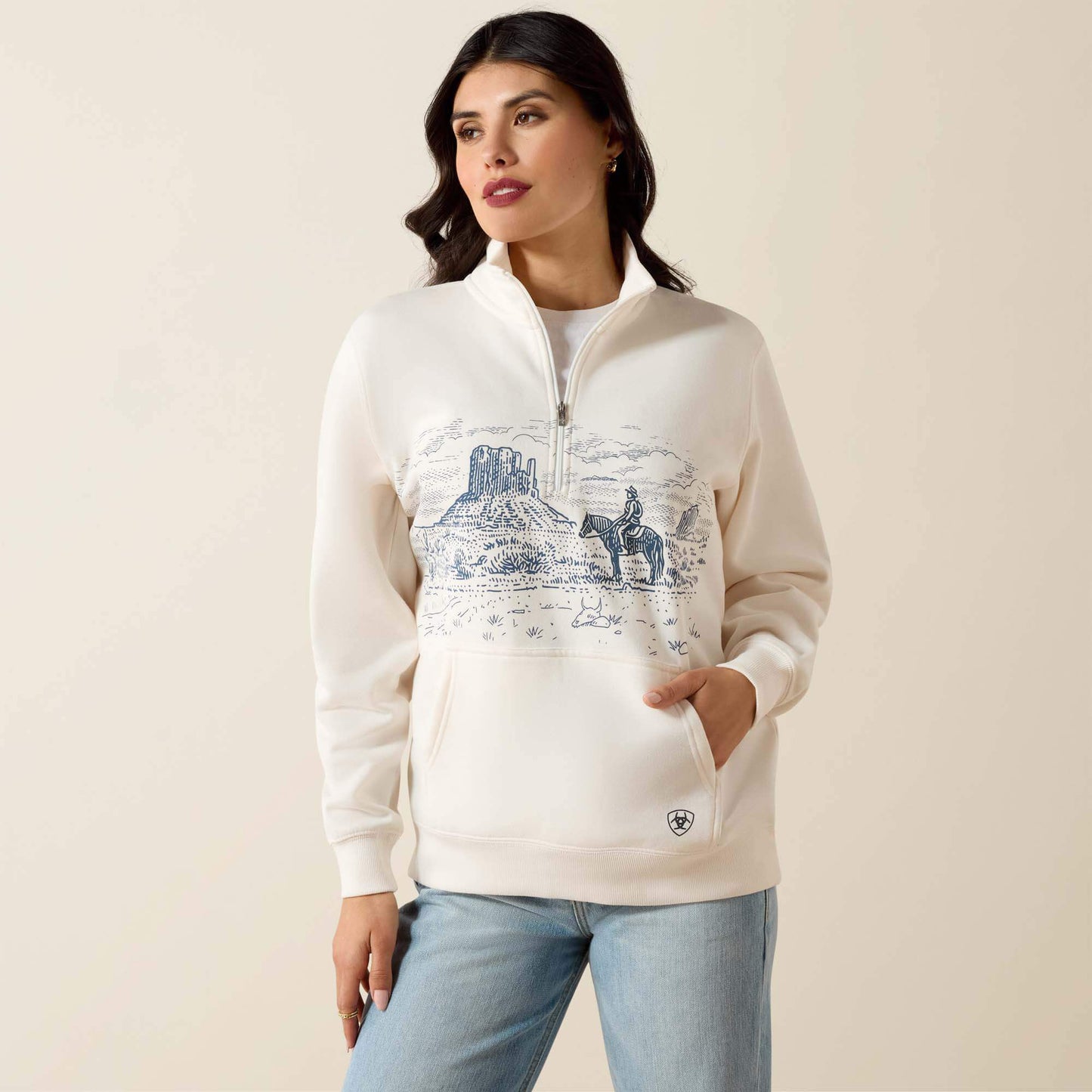 Ariat Women Traveler 1/2 Zip Sweatshirt
