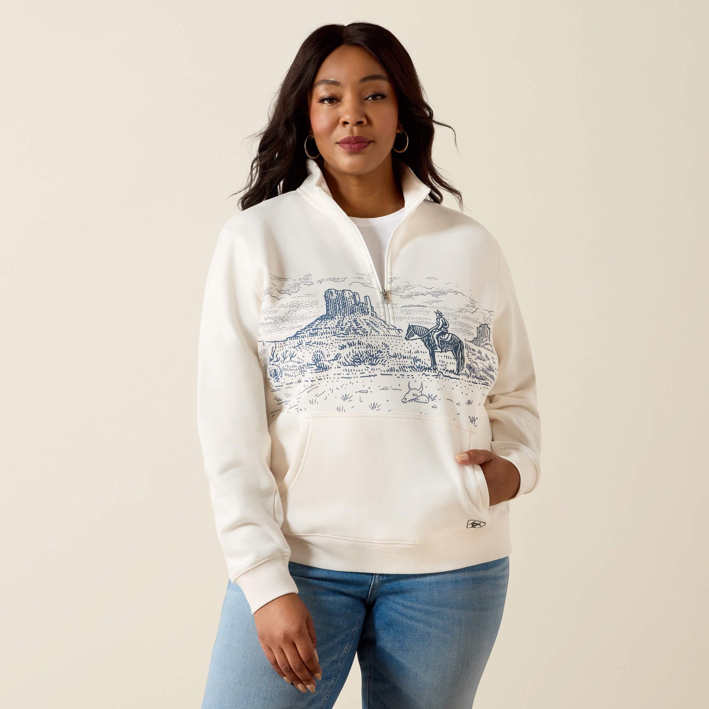 Ariat Women Traveler 1/2 Zip Sweatshirt