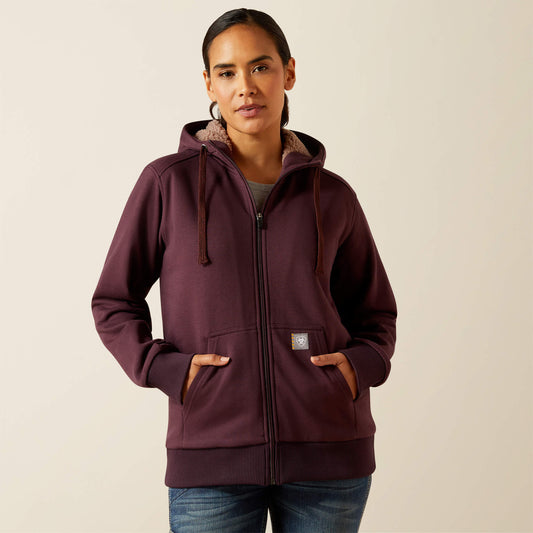 Ariat Women Rebar All-Weather Sherpa Full Zip Hoodie