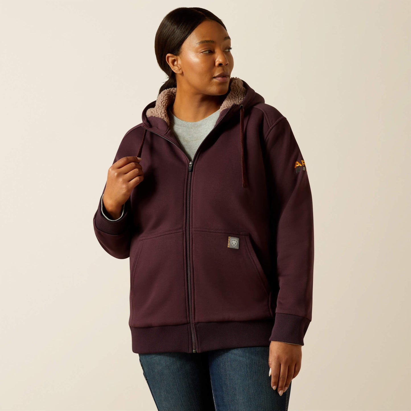 Ariat Women Rebar All-Weather Sherpa Full Zip Hoodie