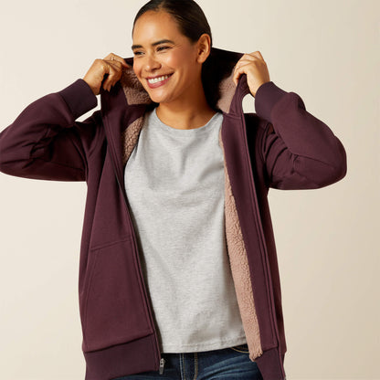 Ariat Women Rebar All-Weather Sherpa Full Zip Hoodie