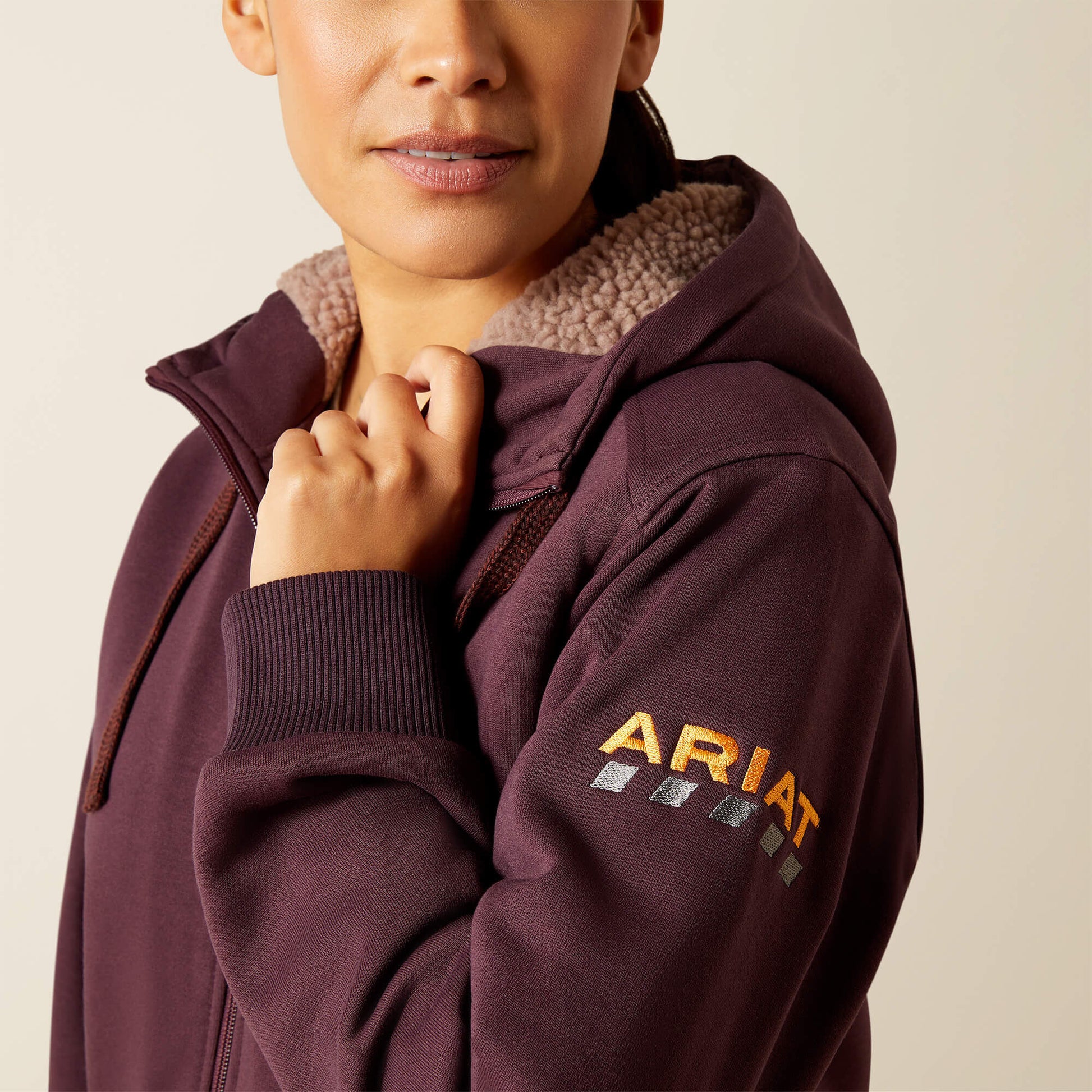 Ariat Women Rebar All-Weather Sherpa Full Zip Hoodie