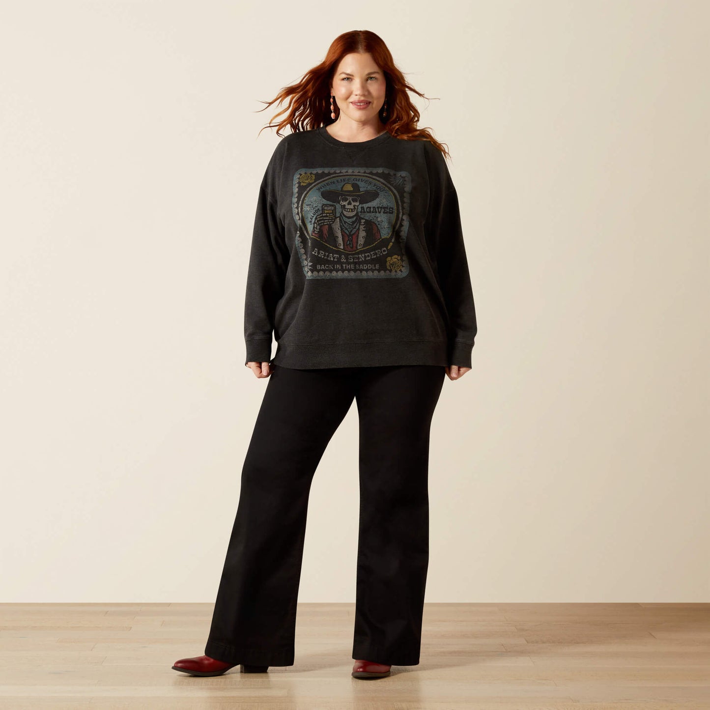 Ariat Women Oversize Sendero When Life Gives You Agaves Sweatshirt