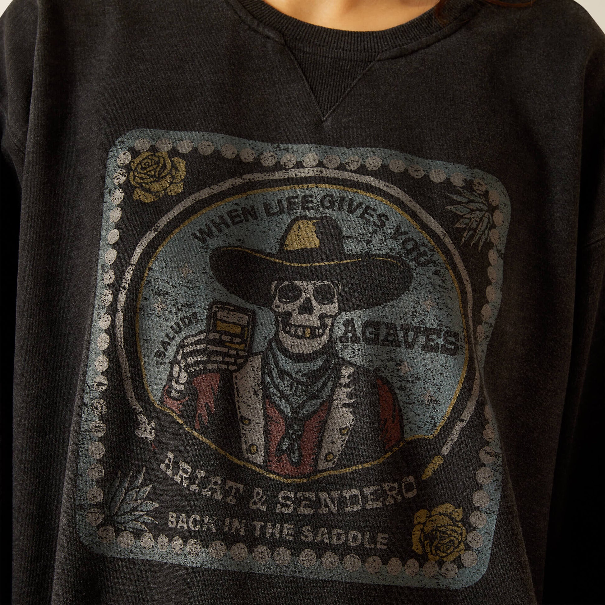Ariat Women Oversize Sendero When Life Gives You Agaves Sweatshirt
