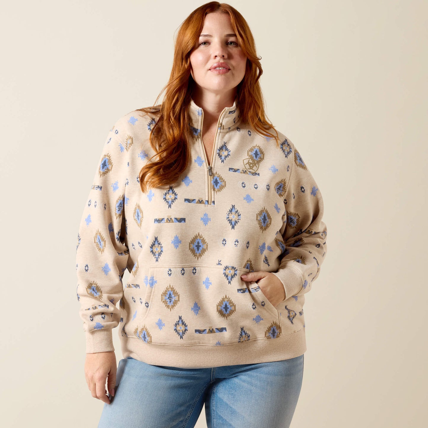 Ariat Women Sapphire 1/2 Zip Sweatshirt