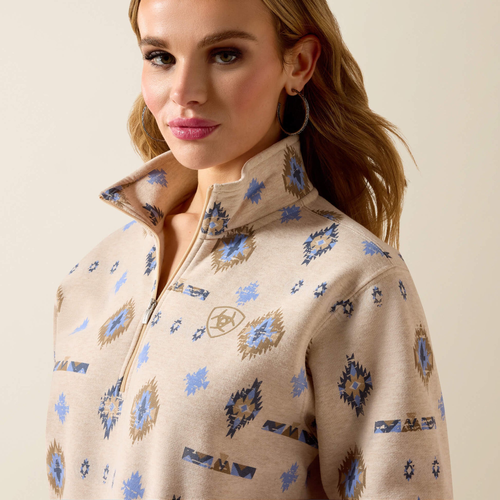 Ariat Women Sapphire 1/2 Zip Sweatshirt