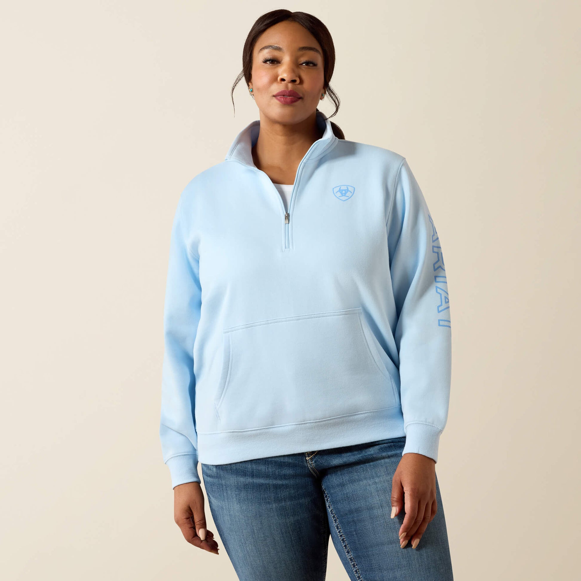 Ariat Women Foundation Logo 1/2 Zip Sweatshirt