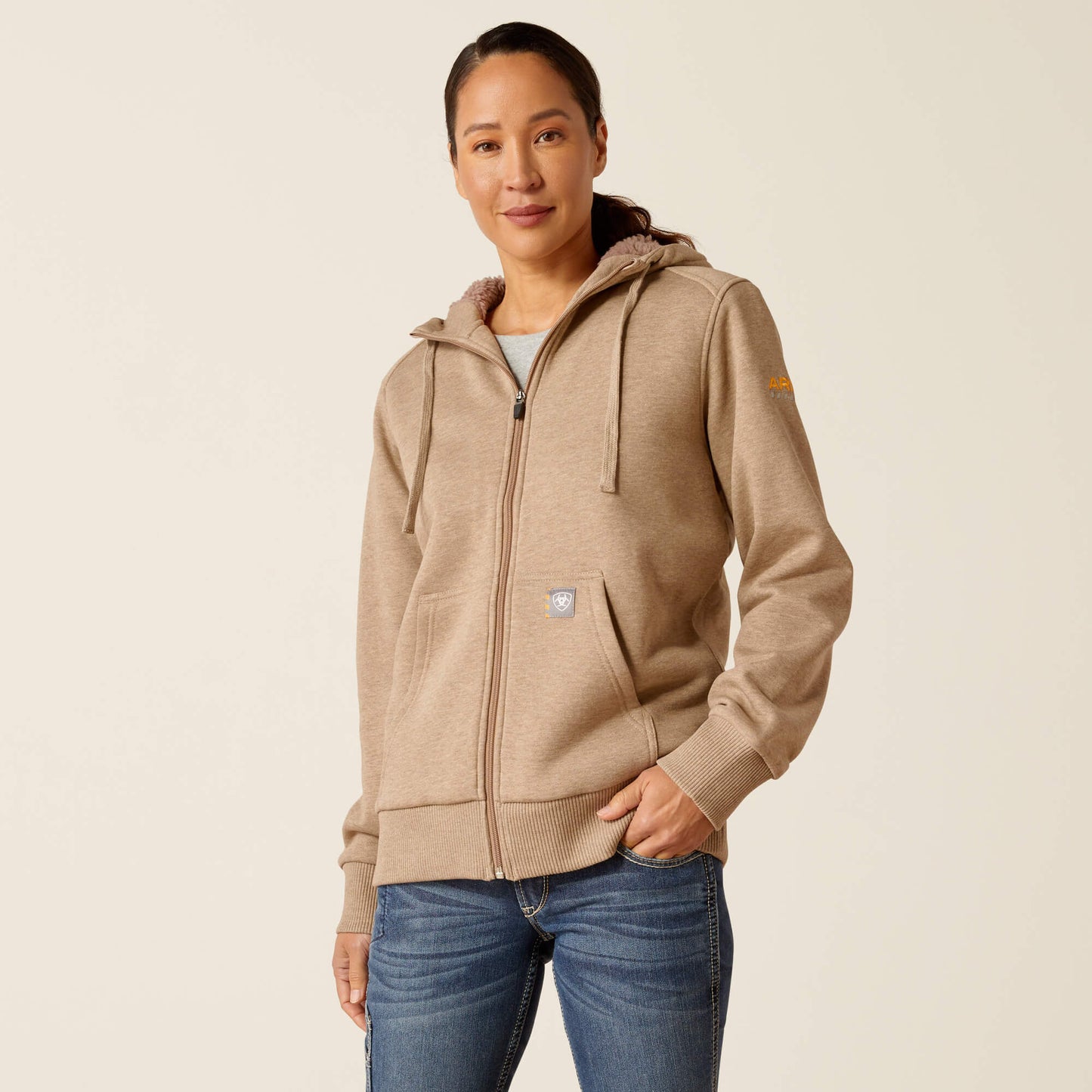 Ariat Women Rebar All-Weather Sherpa Full Zip Hoodie