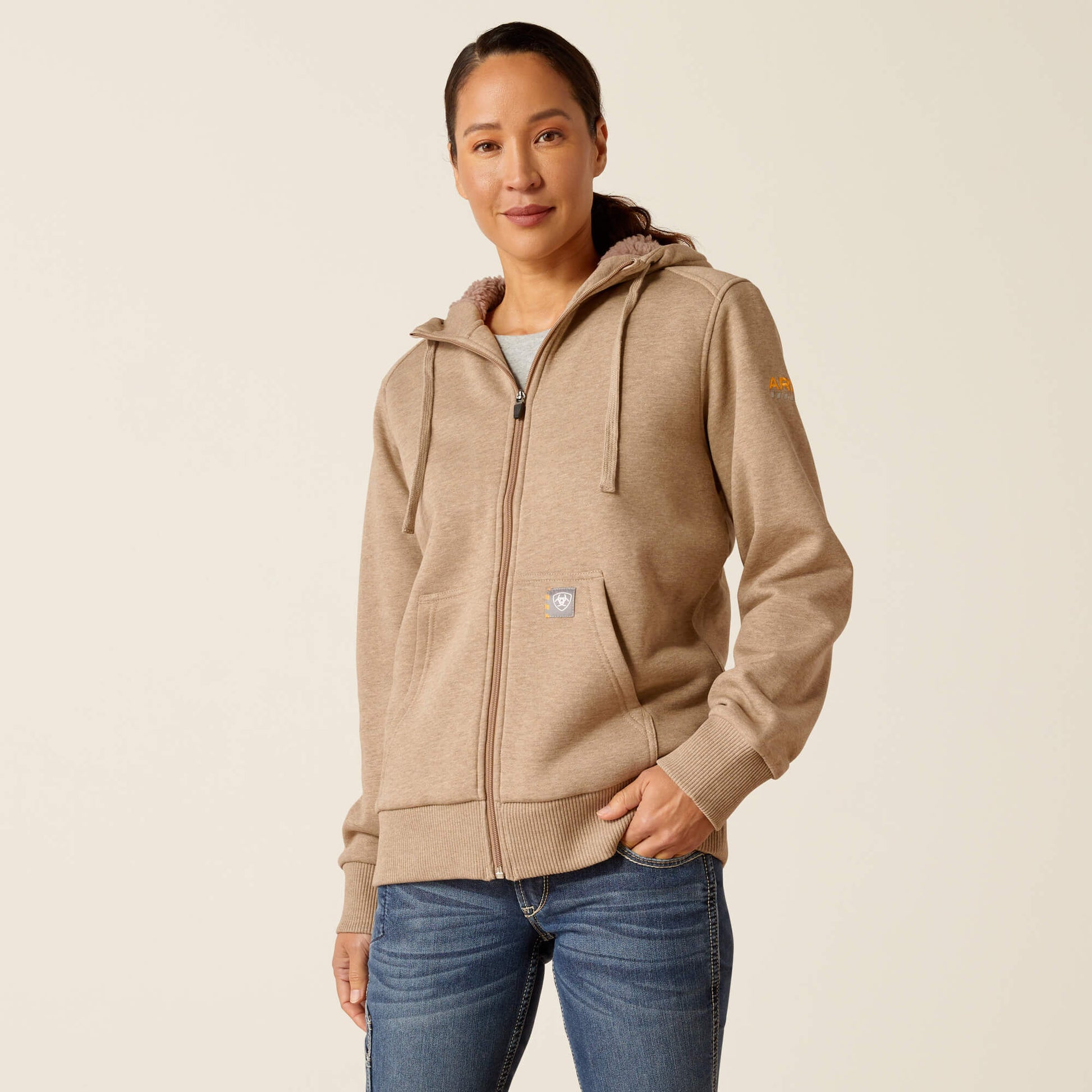 Ariat Women Rebar All-Weather Sherpa Full Zip Hoodie