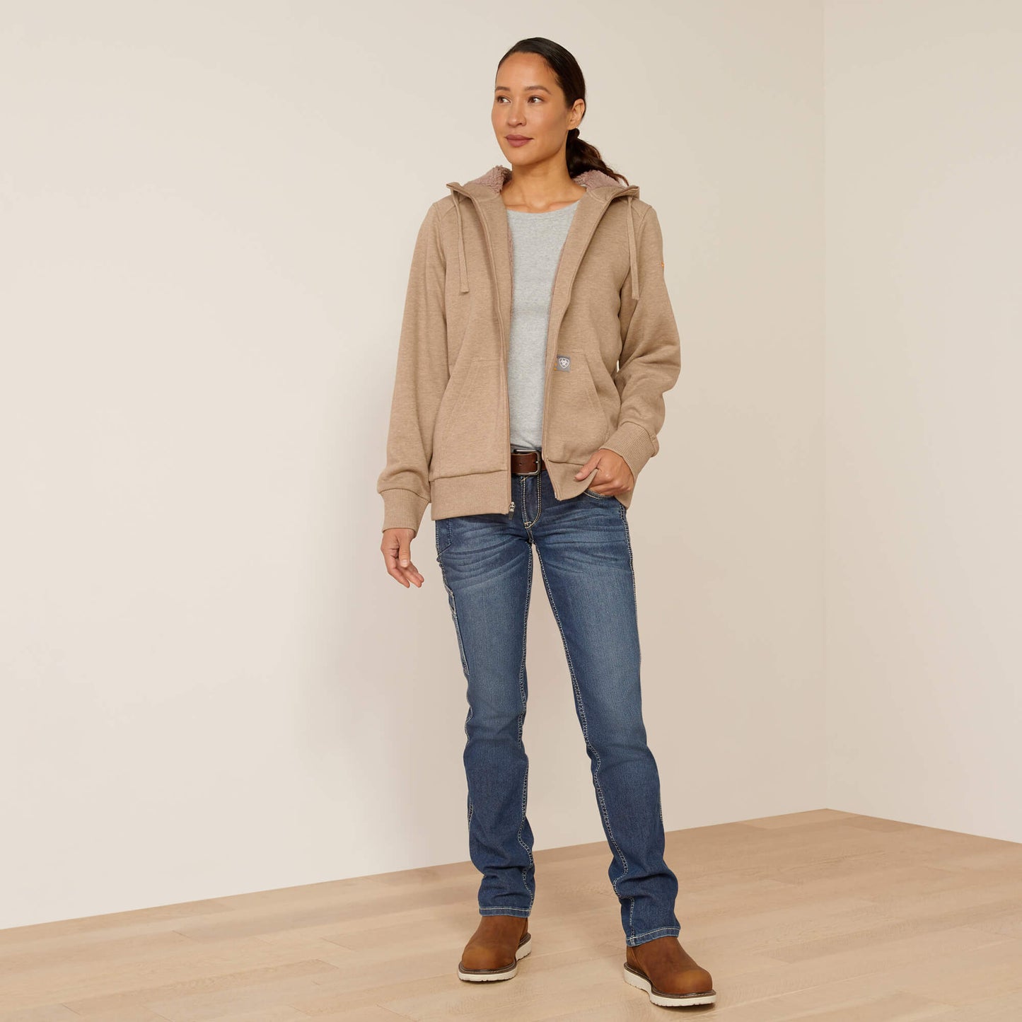 Ariat Women Rebar All-Weather Sherpa Full Zip Hoodie