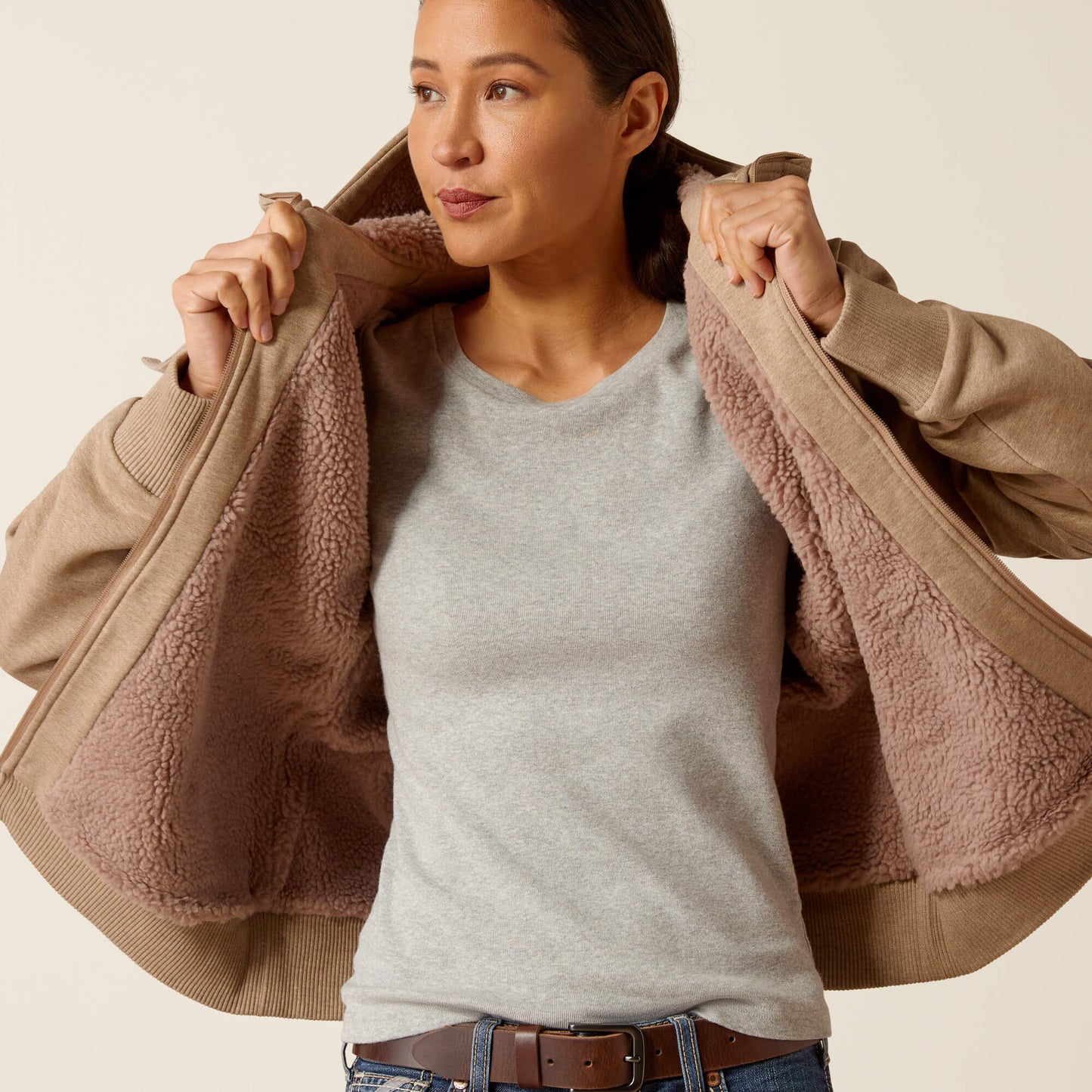 Ariat Women Rebar All-Weather Sherpa Full Zip Hoodie