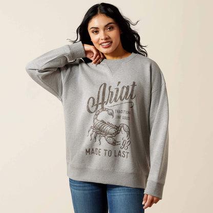 Ariat Women Scorpion Script Oversized Sweatshirt