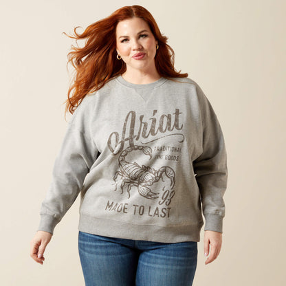 Ariat Women Scorpion Script Oversized Sweatshirt